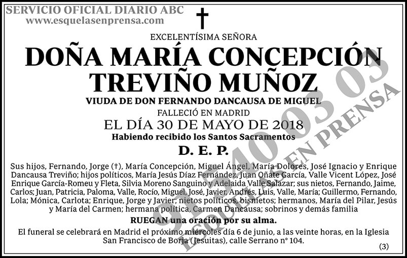 María Concepción Treviño Muñoz